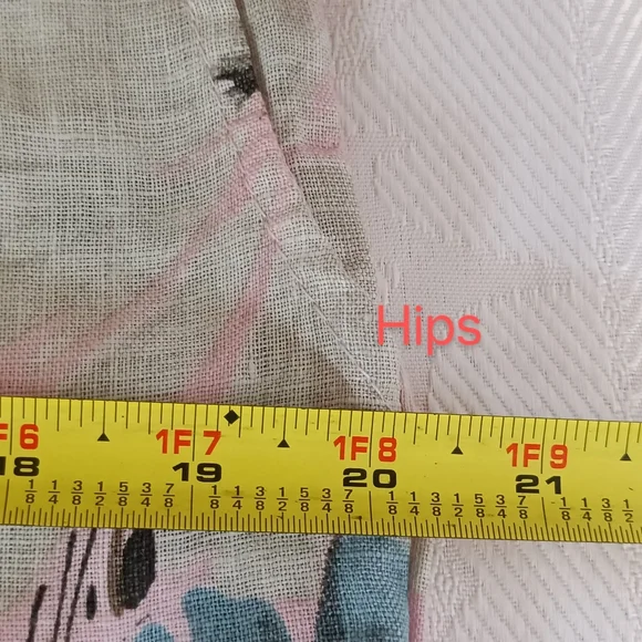 NWT PURO LINO 100% Linen Dress Made in Italy Floral Print Cap Sleeve Pockets M - Picture 16 of 17